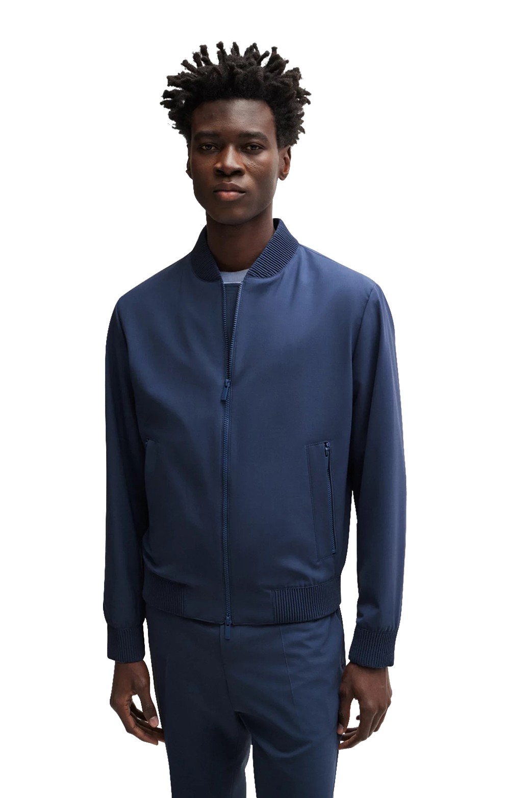 Mens Hugo Boss Hanry Bomber Jacket, Navy House of Bruar