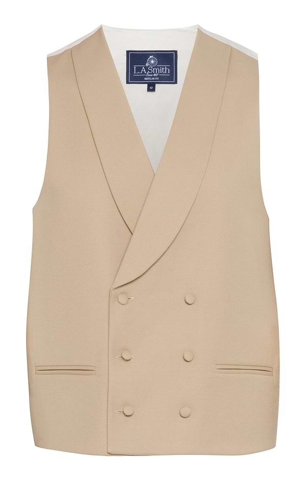 Men's Double Breasted Wool Waistcoat
