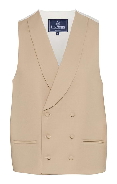 Men's Double Breasted Wool Waistcoat