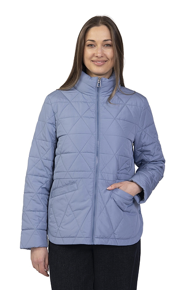 Ladies Diamond Quilted Funnel Jacket