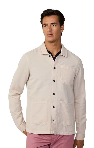 Men's Hackett Cotton Linen Overshirt