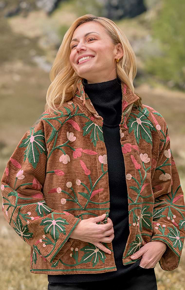 Ladies Cord Bolero Jacket