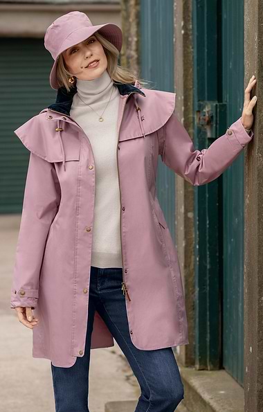 Ladies Three Quarter Length Raincoat