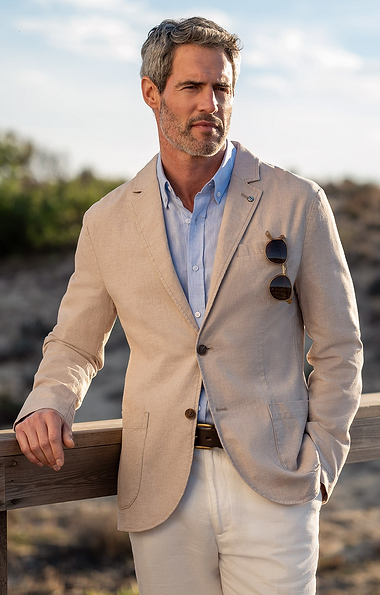 Men's Cotton & Linen Blazer