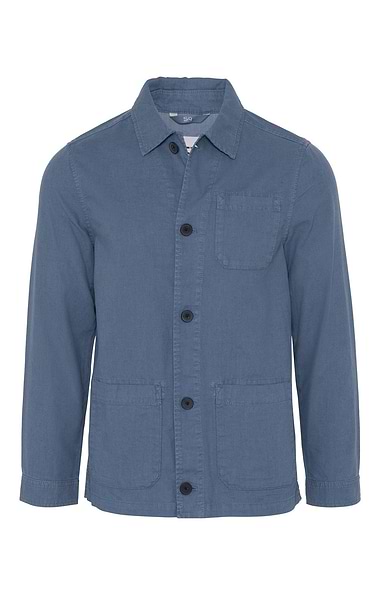 Men’s Linen Cotton Shirt Jacket