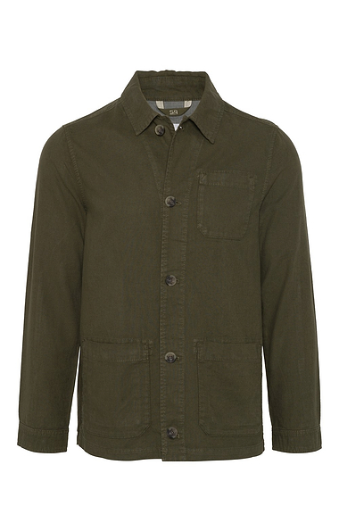 Men’s Linen Cotton Shirt Jacket