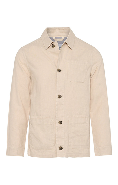 Men’s Linen Cotton Shirt Jacket