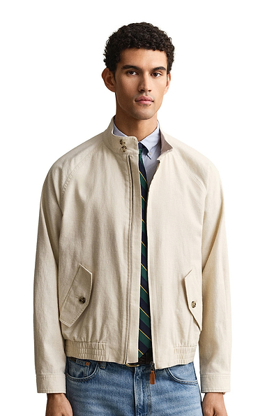 Men's Gant Linen Blend Harrington Jacket