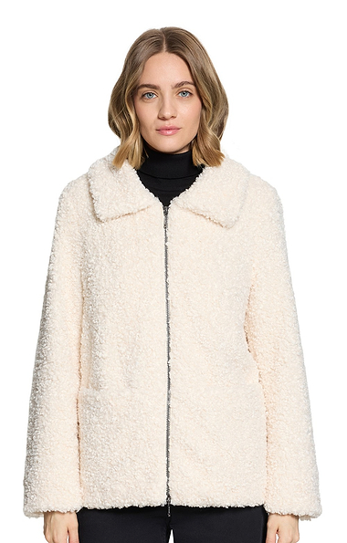 Ladies Quilted Teddy Fleece Jacket