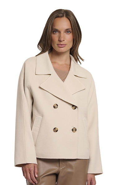 Ladies Rino & Pelle Wool Rich Double Breasted Jacket