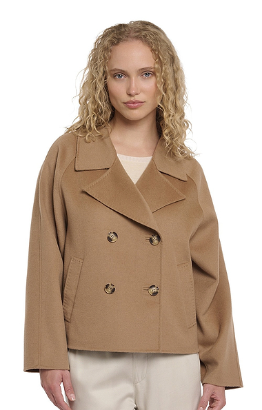 Ladies Rino & Pelle Wool Rich Double Breasted Jacket