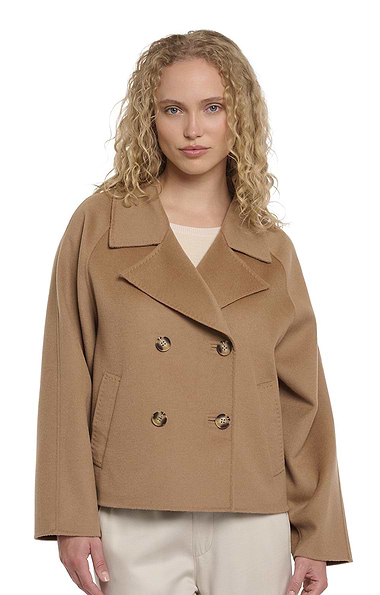 Ladies Rino & Pelle Wool Rich Double Breasted Jacket