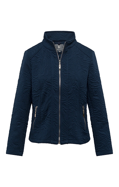 Ladies Stretch Textured Floral Jacket