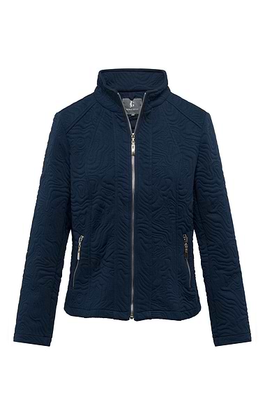 Ladies Stretch Textured Floral Jacket