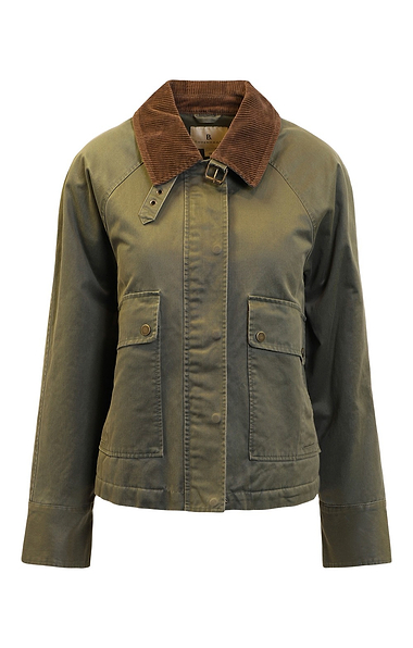 Ladies Corduroy Collar Short Jacket