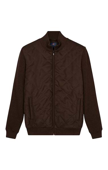 Men's Multi Media Wind Resistant Faux Suede Jacket