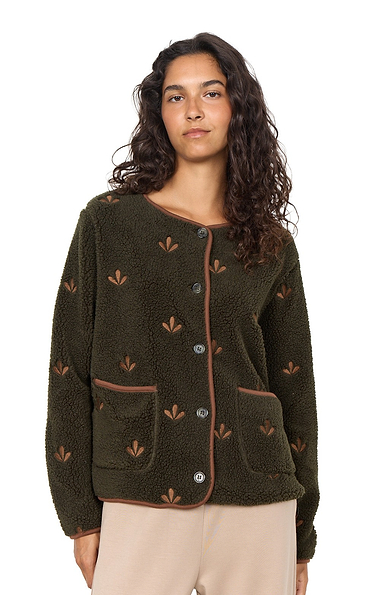 Ladies Embroidered Teddy Jacket