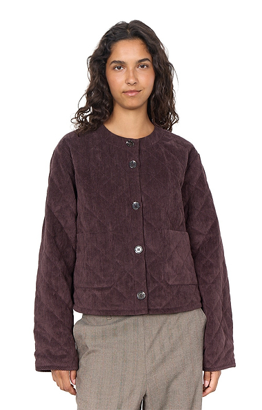 Ladies Corduroy Quilt Short Jacket