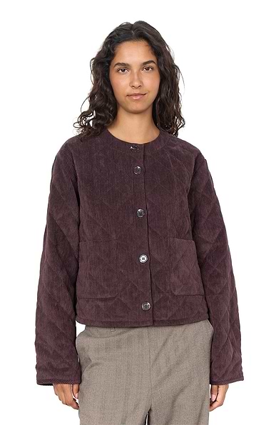 Ladies Corduroy Quilt Short Jacket