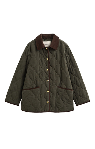 Ladies Gant Mongram Quilted Jacket