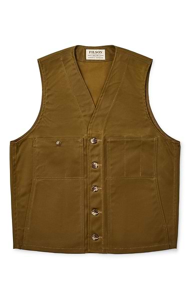 Men's Filson Oil Tin Cloth Vest