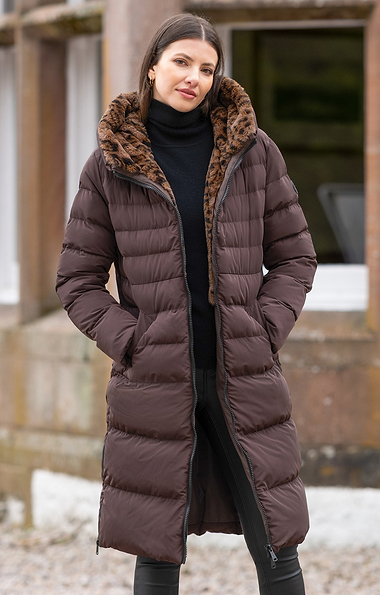 Ladies Rino & Pelle Keila Faux Fur Lined Quilt Jacket