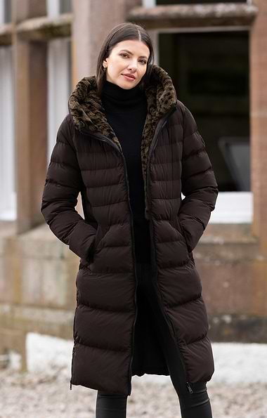Ladies Rino & Pelle Keila Faux Fur Lined Quilt Jacket