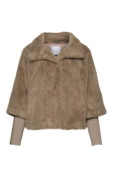 Ladies Rino & Pelle Nesrin Faux Fur Knit Trim Jacket