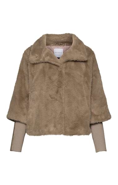Ladies Rino & Pelle Nesrin Faux Fur Knit Trim Jacket