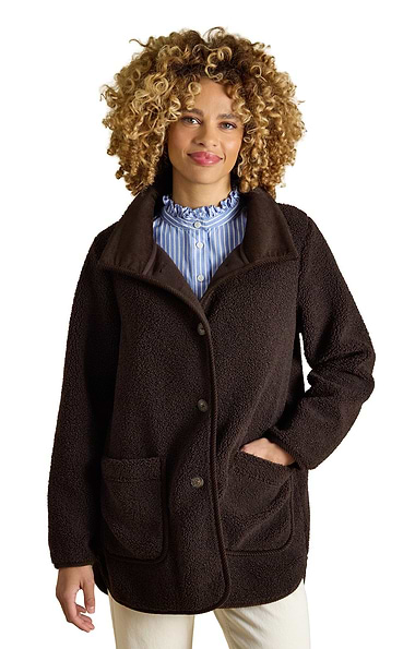 Ladies Joules Sadie Long Borg Fleece