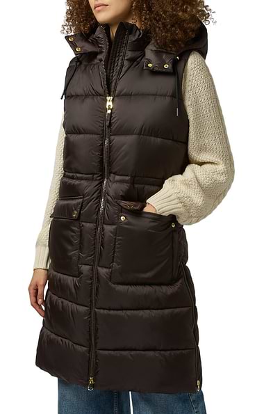 Ladies Joules Windermere Showerproof Long Padded Gilet