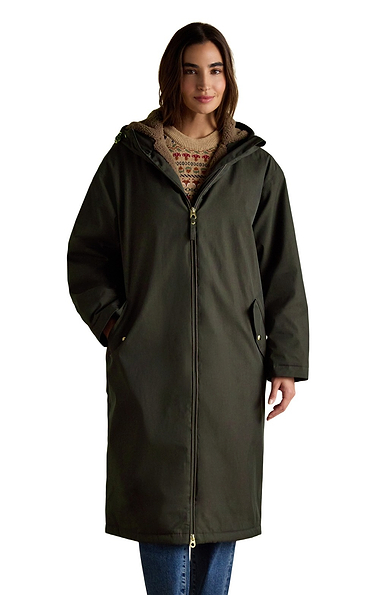 Ladies Joules Coverall Waterproof Fleece Lined Jacket