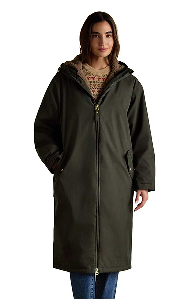 Ladies Joules Coverall Waterproof Fleece Lined Jacket