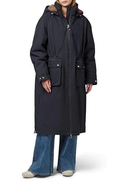 Ladies Joules Coverall Waterproof Fleece Lined Jacket