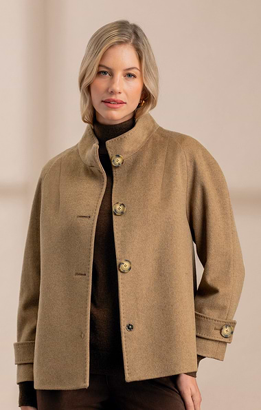 Ladies Pure Cashmere Charlotte Coat