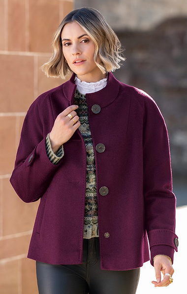 Ladies Pure Cashmere Charlotte Coat