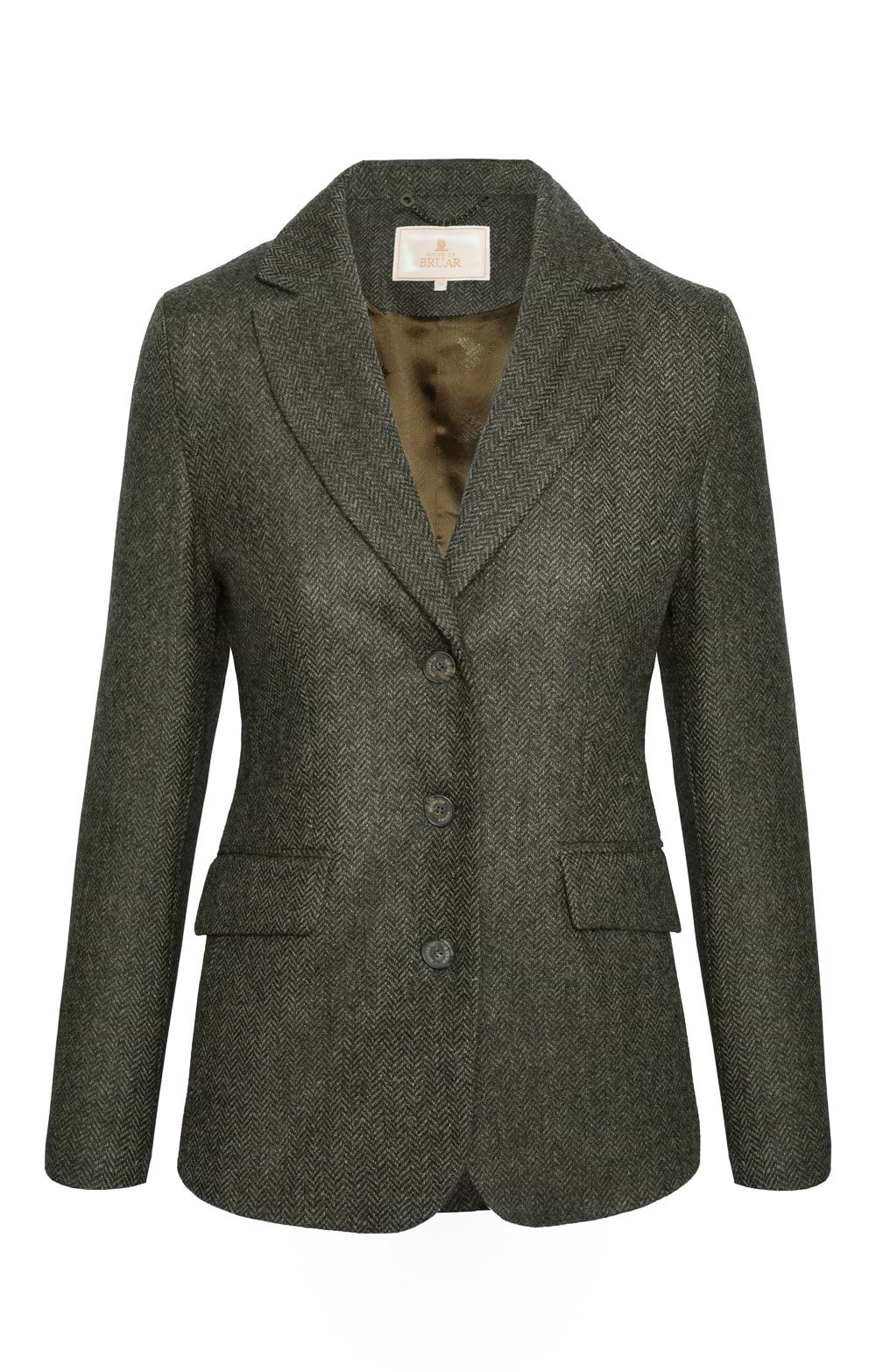 Ladies British Tweed Hacking Jacket, Green House of Bruar