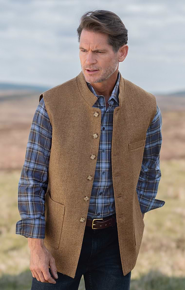 Men's Tweed Sporting Waistcoat