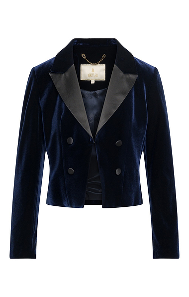 Ladies Velvet Tuxedo Jacket