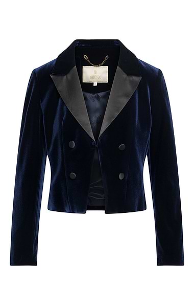 Ladies Velvet Tuxedo Jacket