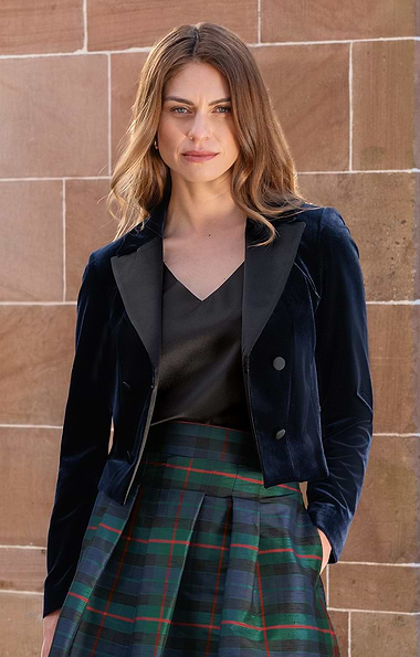 Ladies Velvet Tuxedo Jacket
