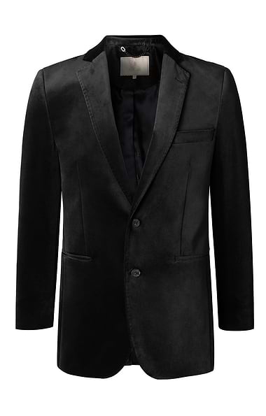 Men's Single Breasted Velvet Jacket