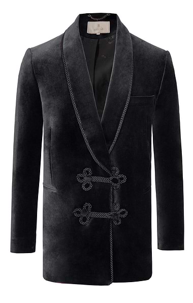 Men's Double Breasted Velvet Jacket