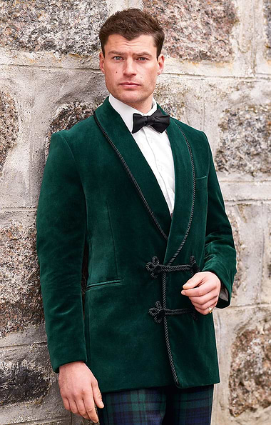 Men's Double Breasted Velvet Jacket