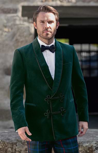Men's Double Breasted Velvet Jacket