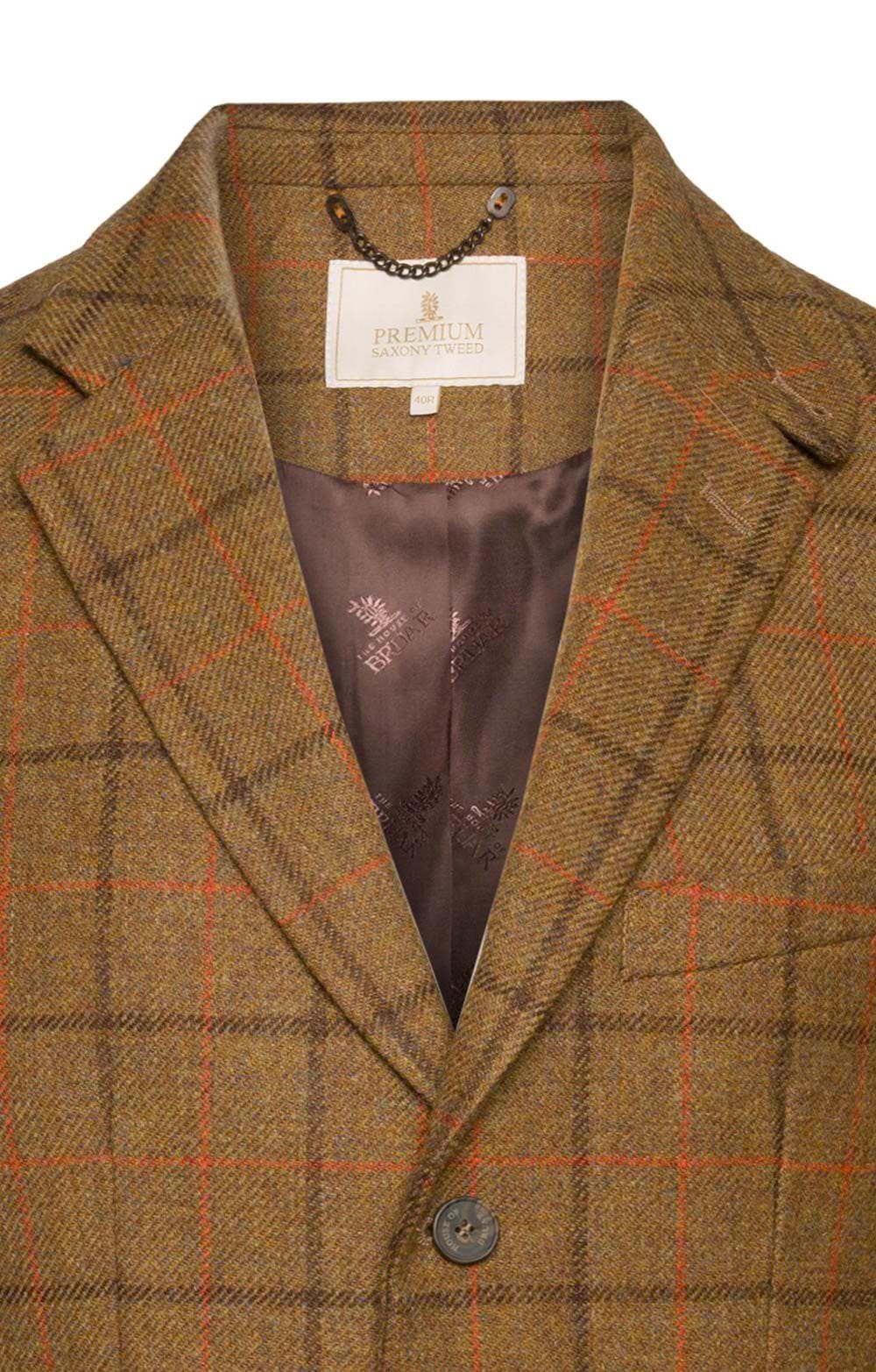 Men's Saxony Tweed Hacking Jacket, Brown - House of Bruar