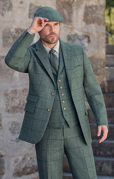 Men's Saxony Tweed Hacking Jacket