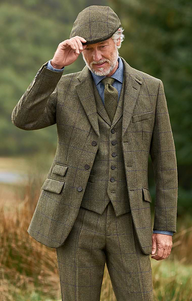 Men's Saxony Tweed Hacking Jacket