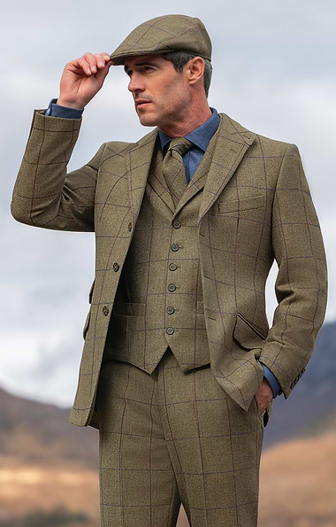 Men's Saxony Tweed Hacking Jacket