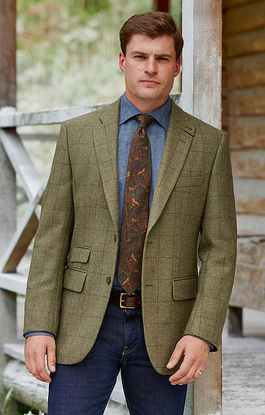 Men's Saxony Tweed Hacking Jacket